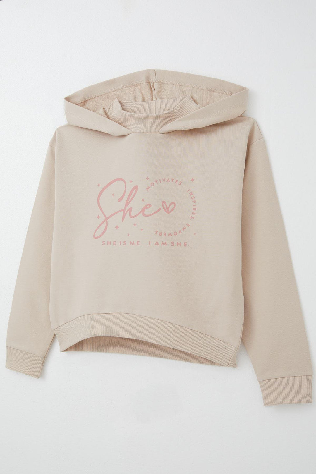 BRE Breeze Girl's Tracksuit with Hoodie, Fisherman Collar, 84 Years, Beige - Cottage Grove