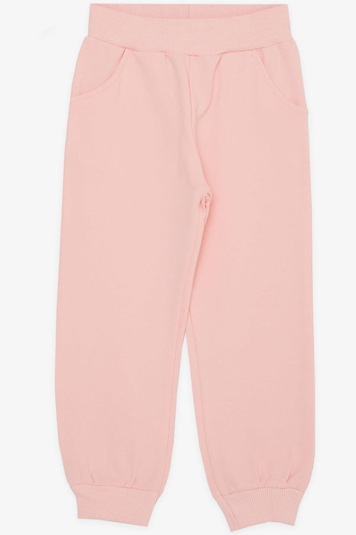 BRE Breeze Girl Child Tracksuit Set with Lace Embroidery, 3-8 Years, Pink - Ancona