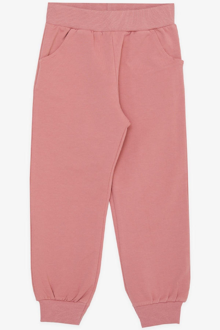 BRE Breeze Girl Child Tracksuit Set with Lace Embroidery, 3-8 Years, Rose Pink - Leyland