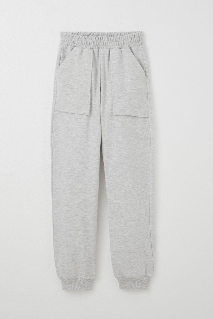 BRE Breeze Girl Child Tracksuit League Themed Front V Stitched 50 Years, Light Grey Melange - Martinez