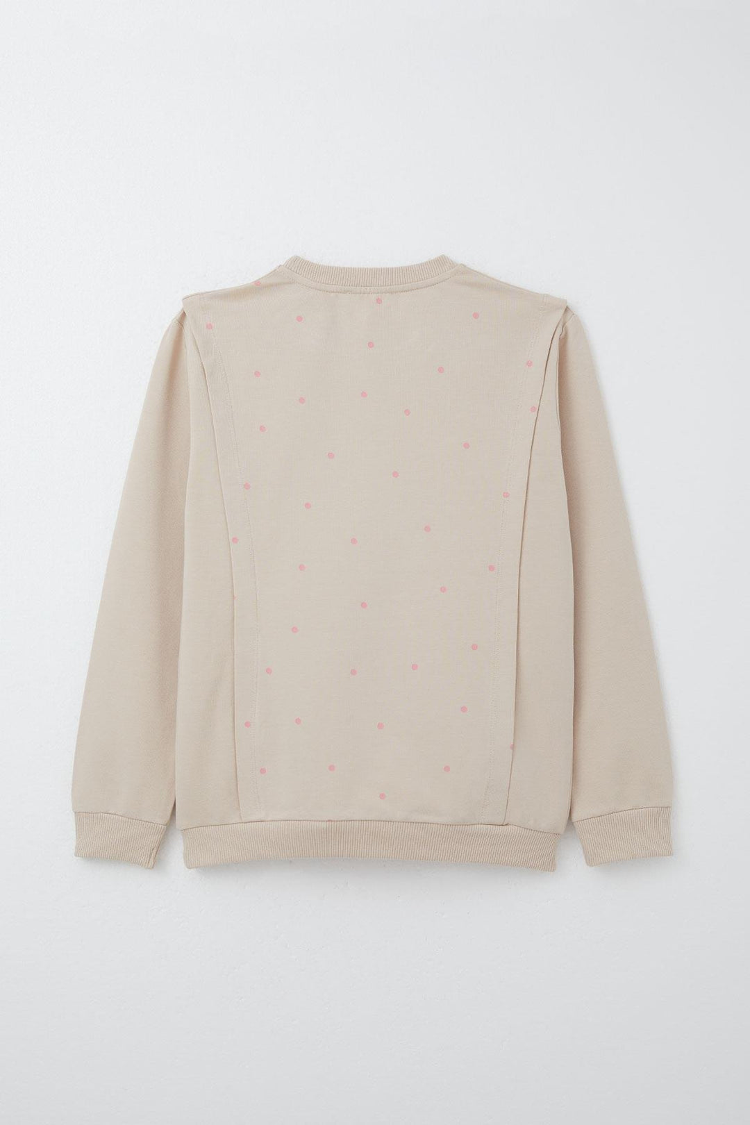 BRE Breeze Girl Child Tracksuit Happiness Themed Polka Dot Patterned 4-8 Years, Beige - Sesto Fiorentino