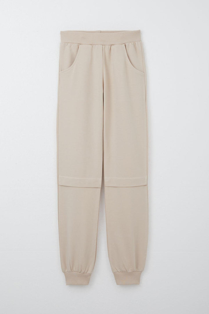 BRE Breeze Girl Child Tracksuit Happiness Themed Polka Dot Patterned 4-8 Years, Beige - Sesto Fiorentino