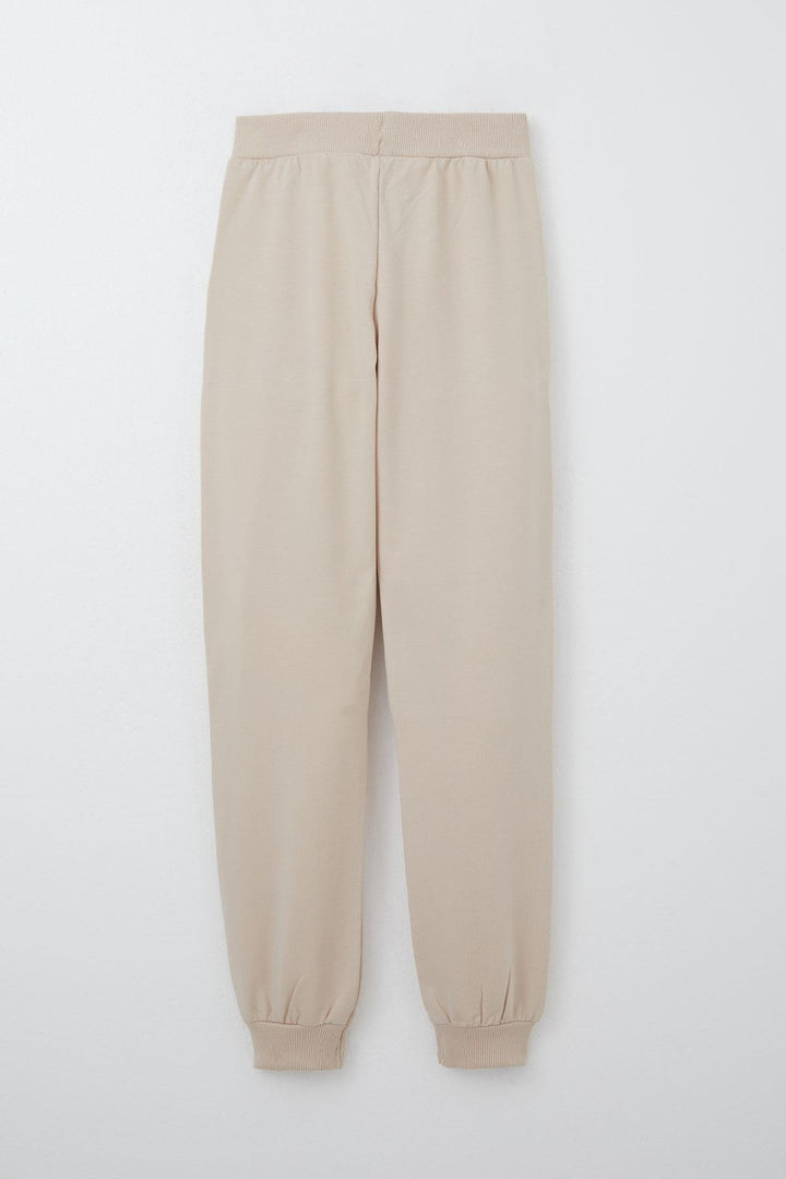 BRE Breeze Girl Child Tracksuit Happiness Themed Polka Dot Patterned 4-8 Years, Beige - Sesto Fiorentino