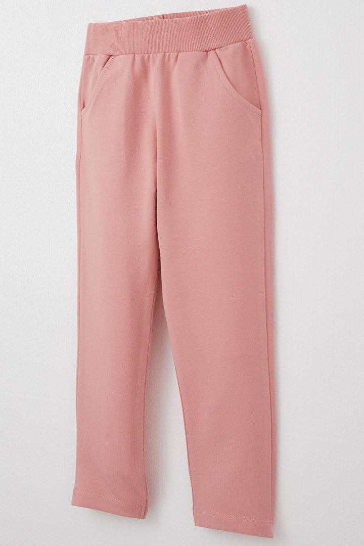 BRE Breeze Girl Child Tracksuit Love Themed Writing Embroidered 1-4 Years, Beige - Sudbury