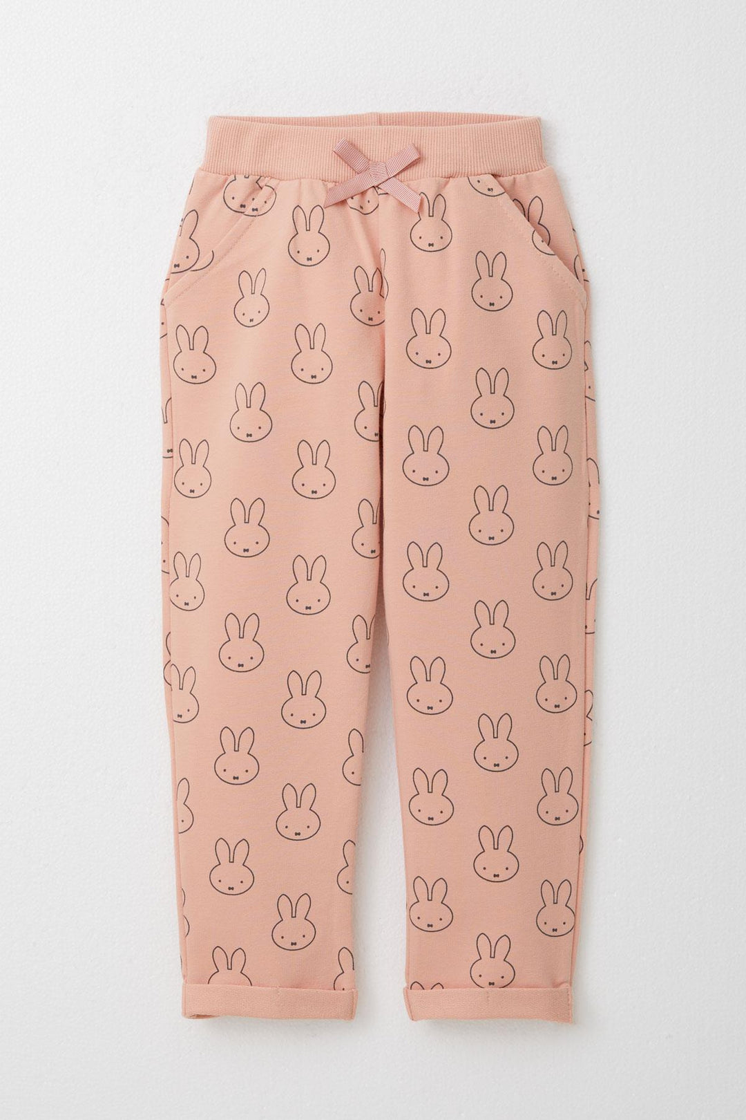 BRE Breeze Girl Child Tracksuit Cute Bunny Patterned 1-4 Years, Salmon - Tarrasa