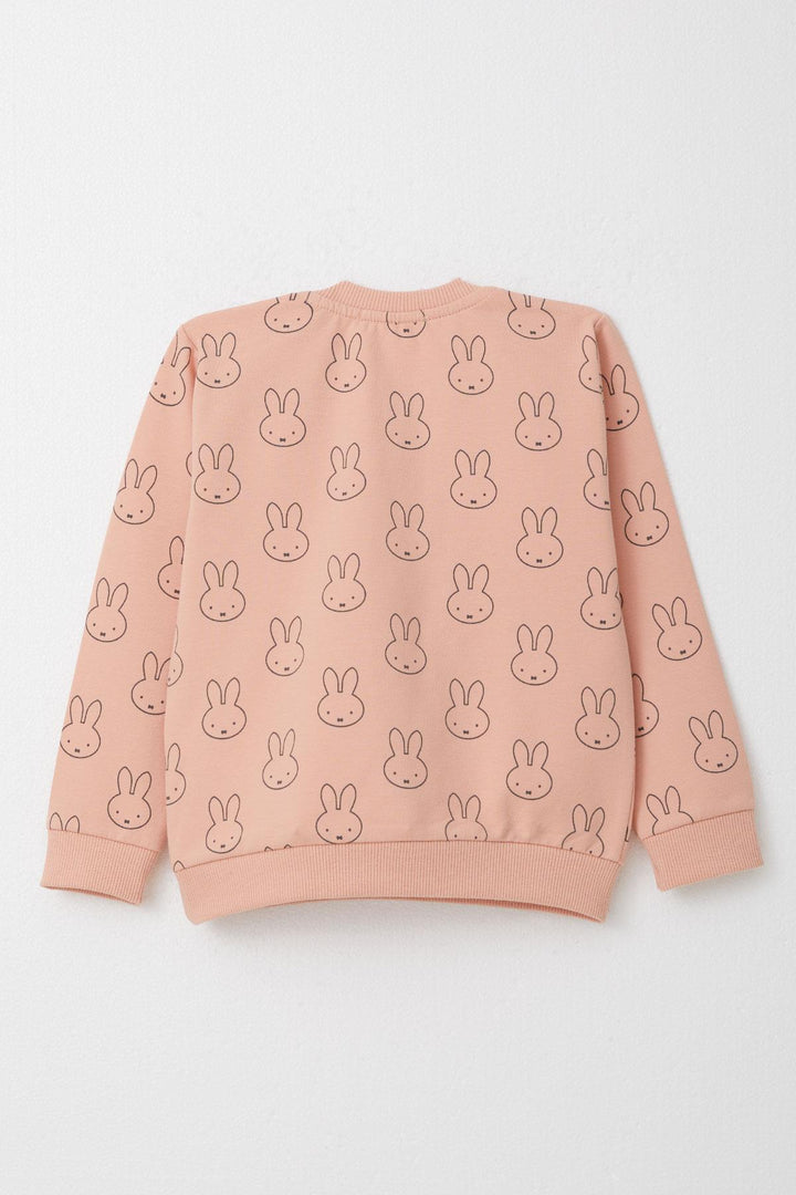 BRE Breeze Girl Child Tracksuit Cute Bunny Patterned 1-4 Years, Salmon - Tarrasa