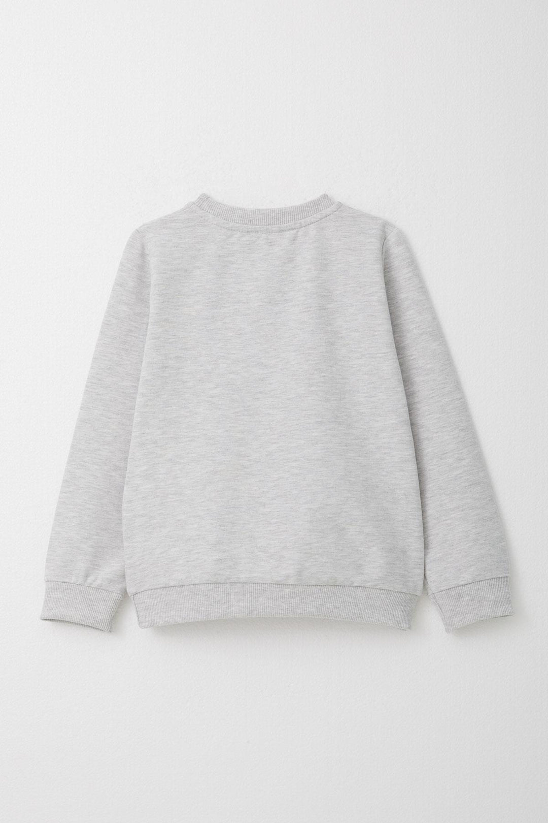 BRE Breeze Girl Child Tracksuit Glittery Printed Cute Bear 1.5-5 Years, Light Grey Melange - Cuautitlán Izcalli