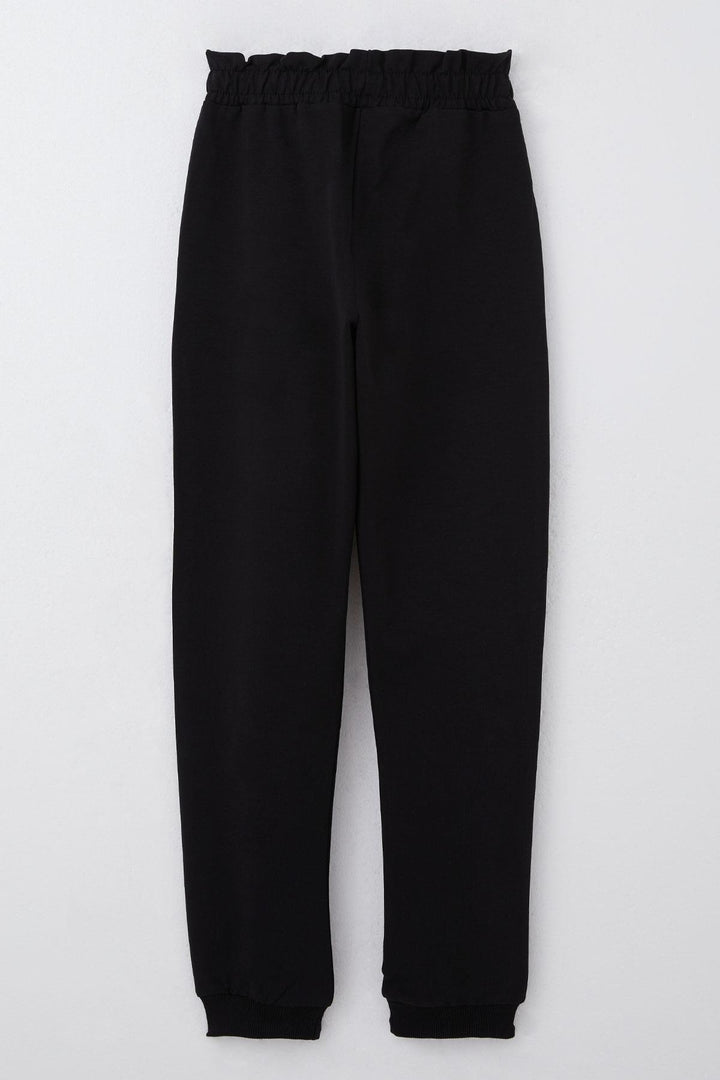 BRE Breeze Girl Child Tracksuit with Stone Embroidered Heart, 4-9 Years, Black - Sesto San Giovanni