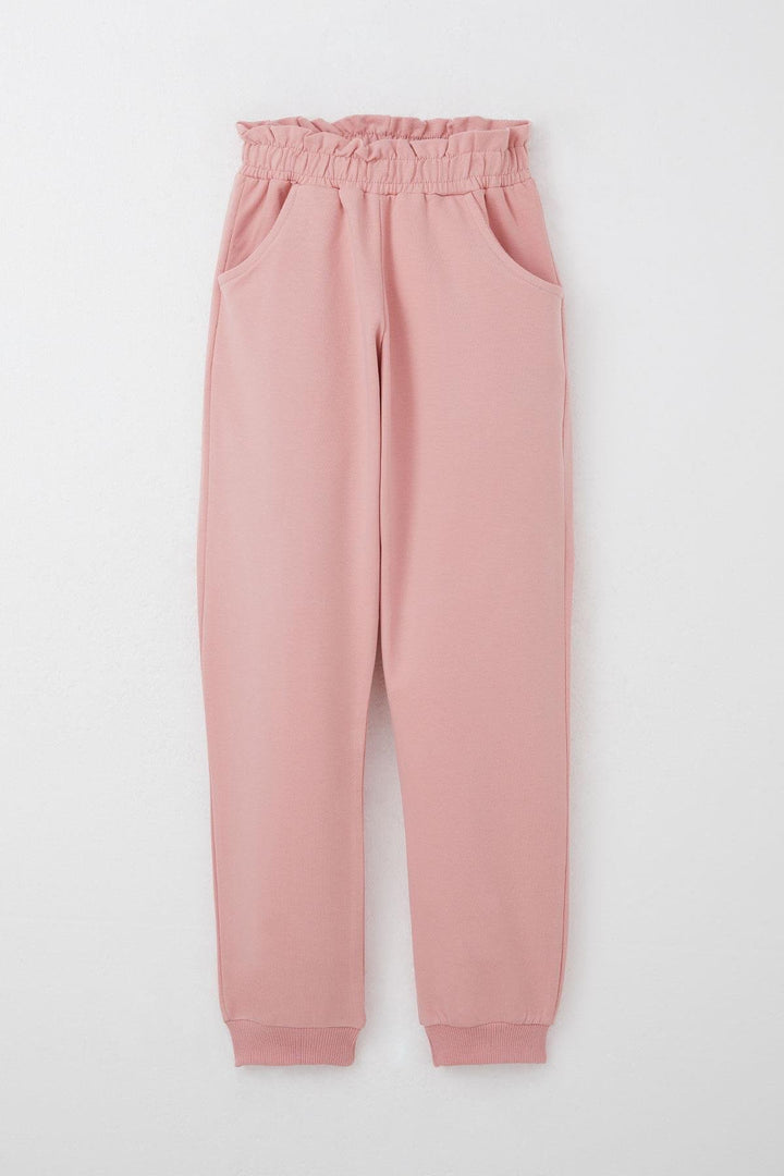 BRE Breeze Girl Child Tracksuit Set with Stone Embroidered Heart 4-9 Years, Rose Pink - Temple City