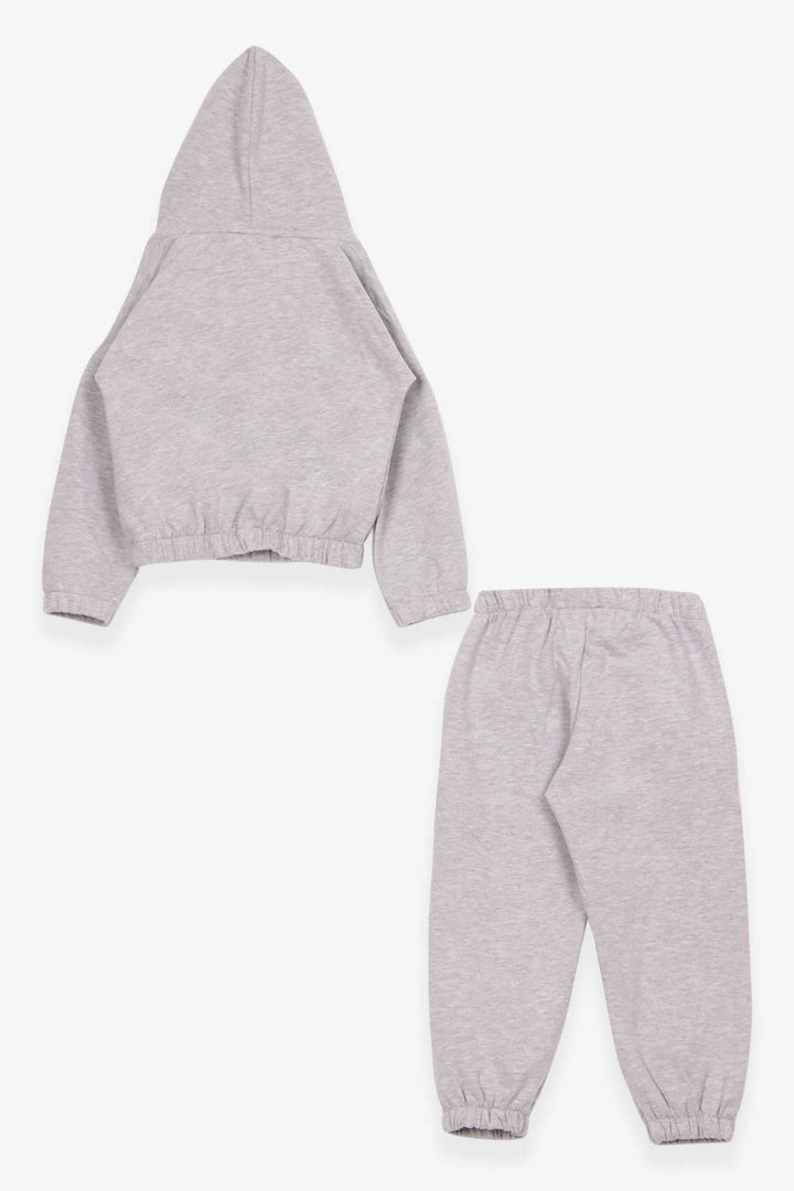 BRE Breeze Girl's Tracksuit with Elastic Waistband 3-7 Years, Light Grey Melange - El Mirage