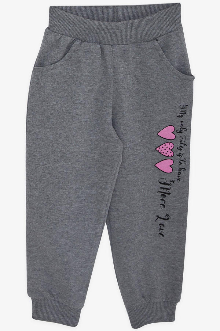 BRE Breeze Girl Child Tracksuit Block Pattern Heart Printed 2-6 Years, Pink - Joplin