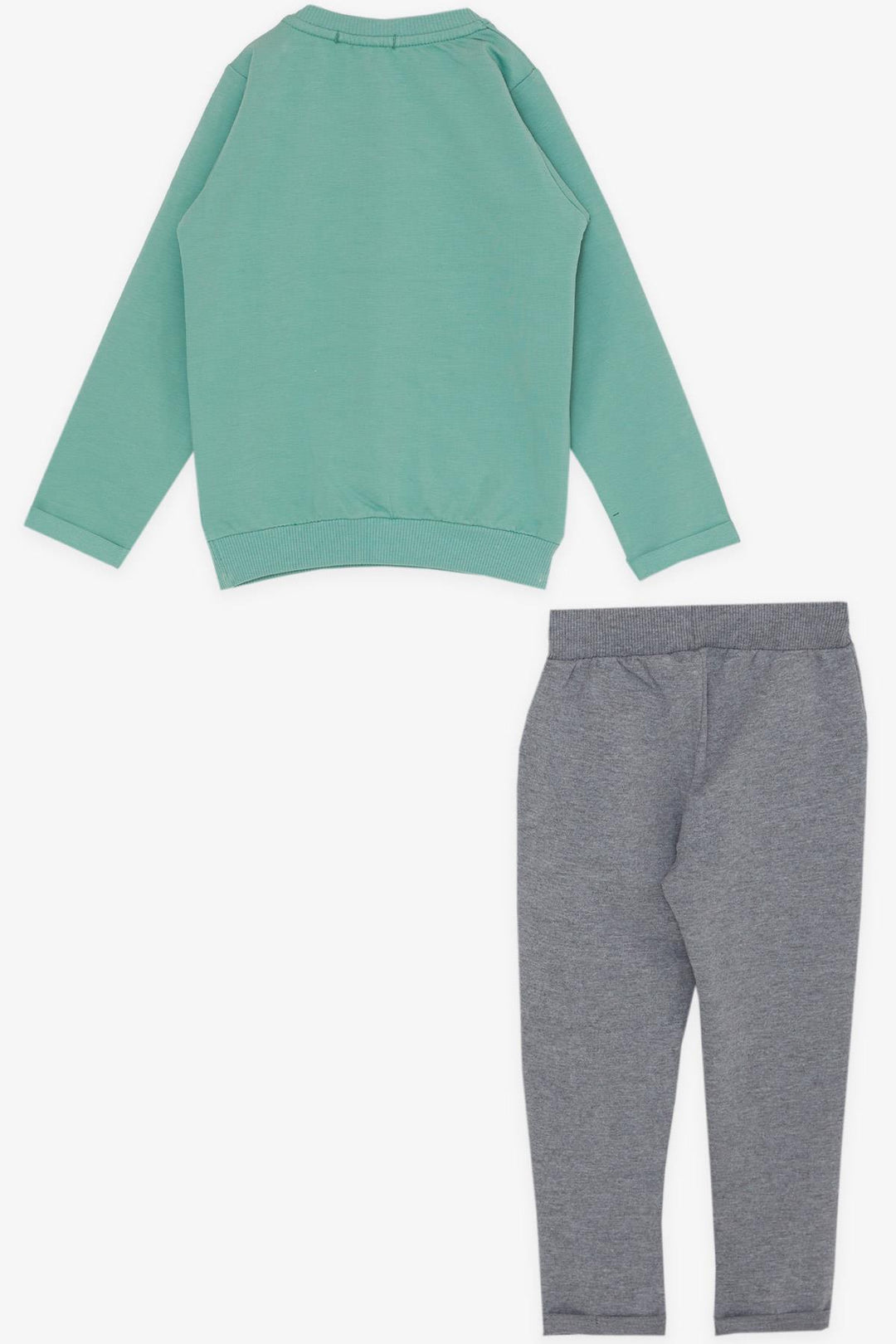 BRE Breeze Girl Child Tracksuit Set Sequined Embroidery Printed 3-6 Years, Mint Green - Oceanside