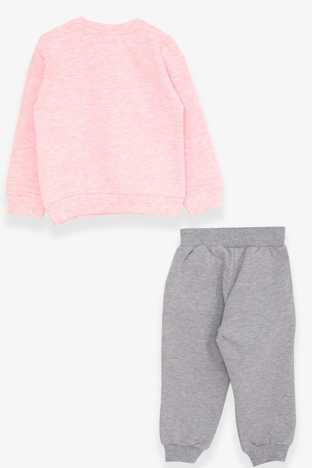 BRE Breeze Girl Child Tracksuit Glitter Bunny Printed 1.5-5 Years, Salmon Melange - Washington
