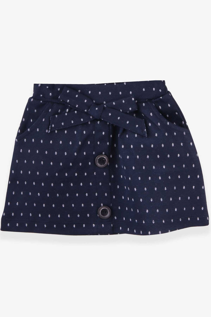 BRE Breeze Girl's Skirt with Sequined Bow 1.5-5 Years, Navy Blue - Kovel