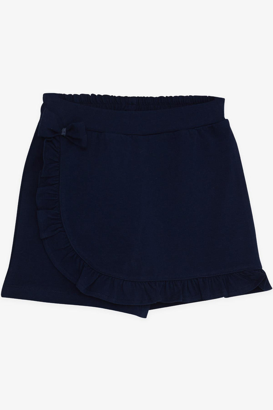 BRE Breeze Girl Child Skirt Shorts with Ruffles and Bow 1.5-5 Years, Navy Blue - Elmont