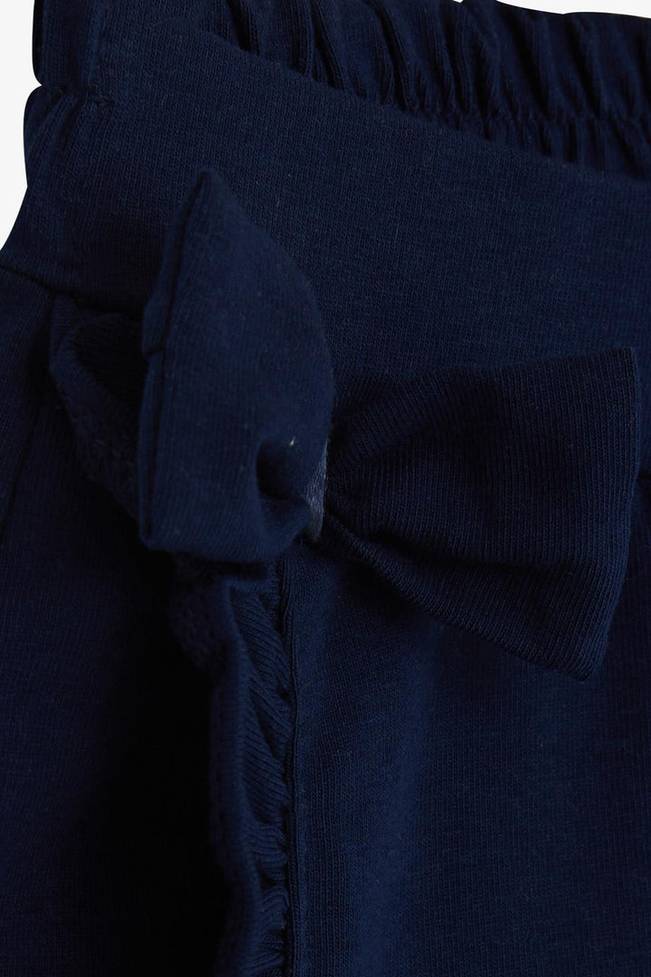 BRE Breeze Girl Child Skirt Shorts with Ruffles and Bow 1.5-5 Years, Navy Blue - Elmont