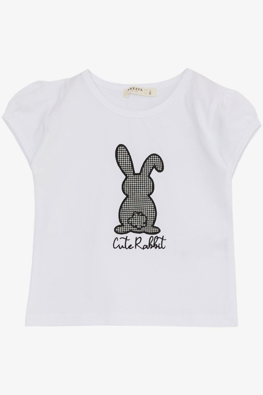 BRE Breeze Girl Child Skirt Suit Cute Bunny Printed 3-8 Years, White - Wellington