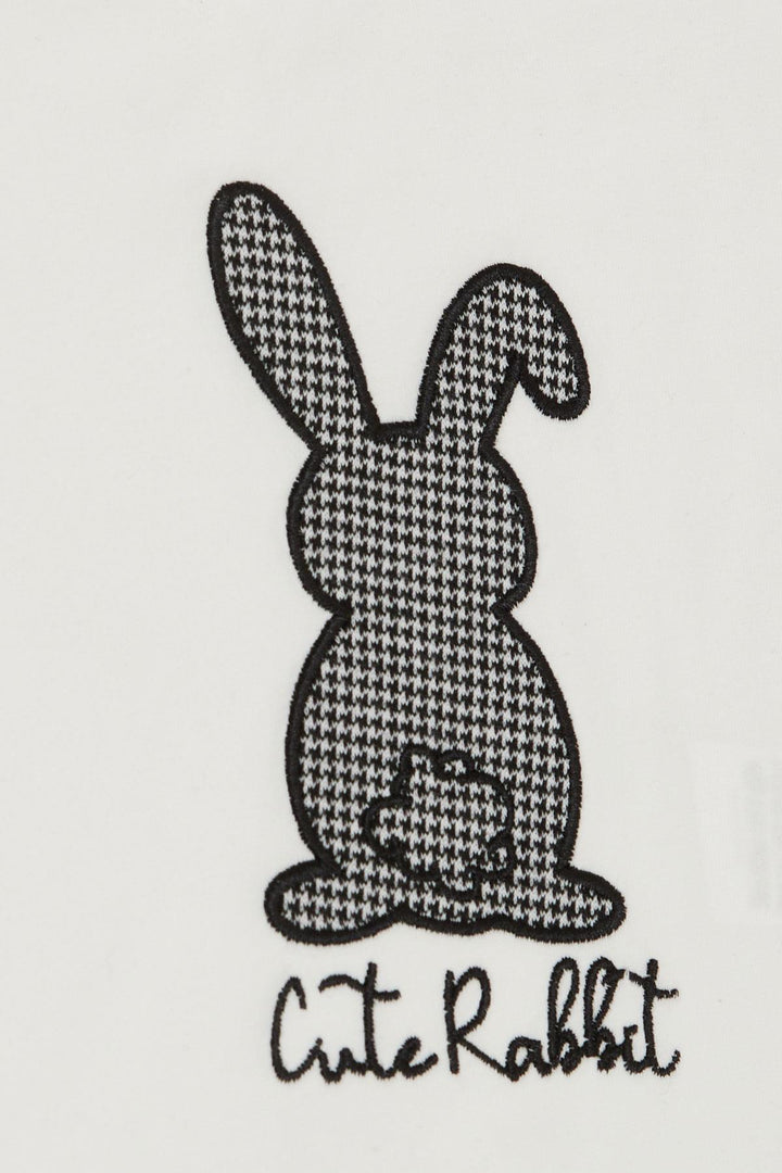 BRE Breeze Girl Child Skirt Suit Cute Bunny Printed 3-8 Years, Ecru - Chihuahua