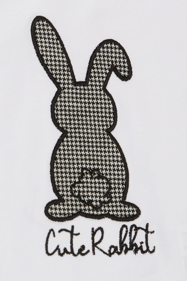 BRE Breeze Girl Child Skirt Suit Cute Bunny Printed 3-8 Years, White - Wellington