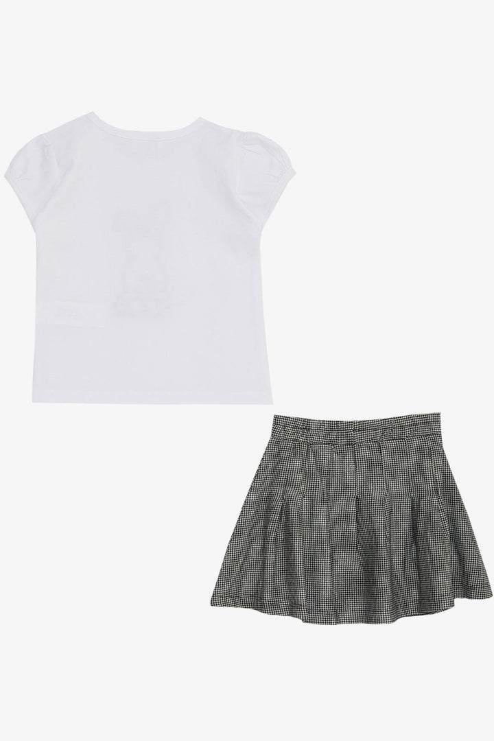 BRE Breeze Girl Child Skirt Suit Cute Bunny Printed 3-8 Years, White - Wellington