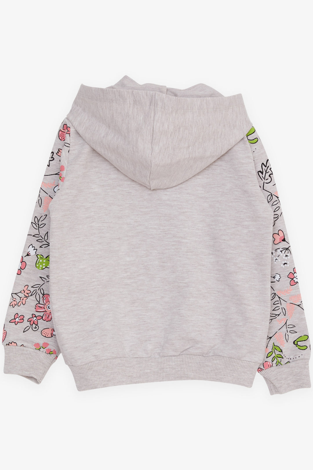 BRE Breeze Girl's Cardigan Flower Printed 1-4 Years, Beige Melange - L’Aquila