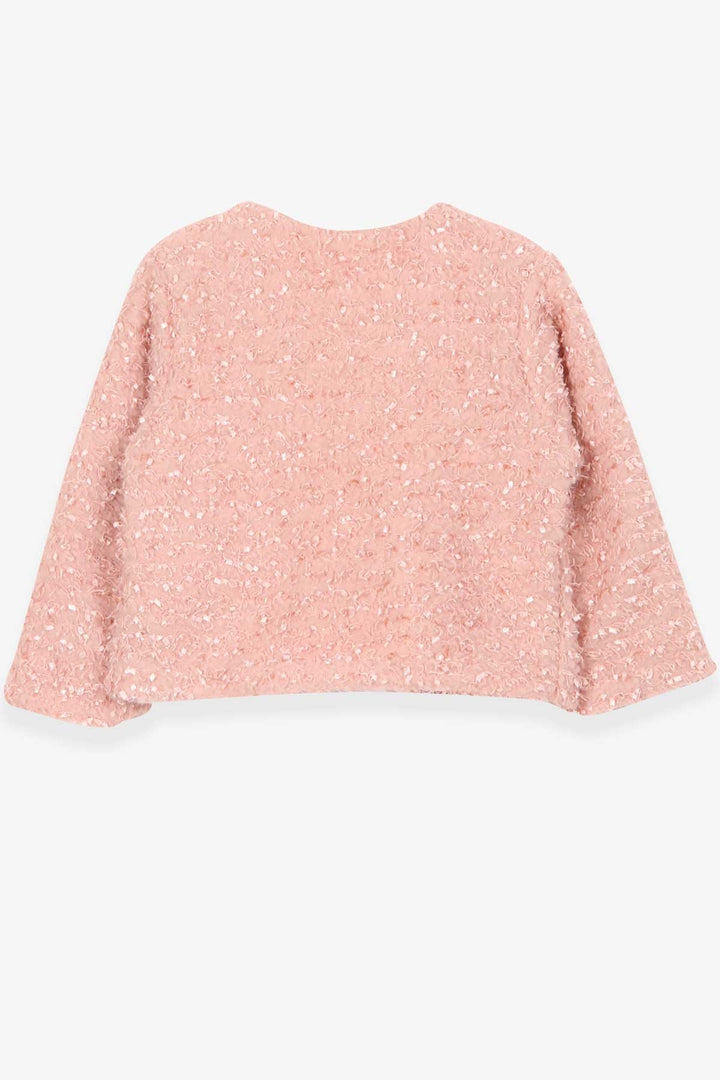 BRE Breeze Girl's Plush Cardigan 1.5-5 Years, Salmon - Viersen