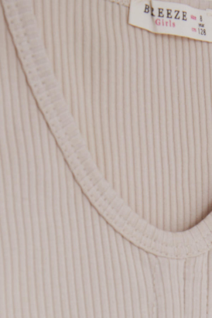 BRE Breeze Girl Child Spanish Pants Leggings Crop Set 50 Years, Beige - Clamart