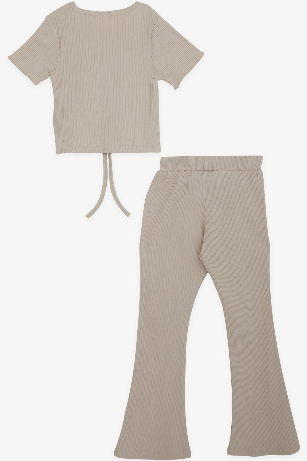 BRE Breeze Girl Child Spanish Pants Leggings Crop Set 50 Years, Beige - Clamart