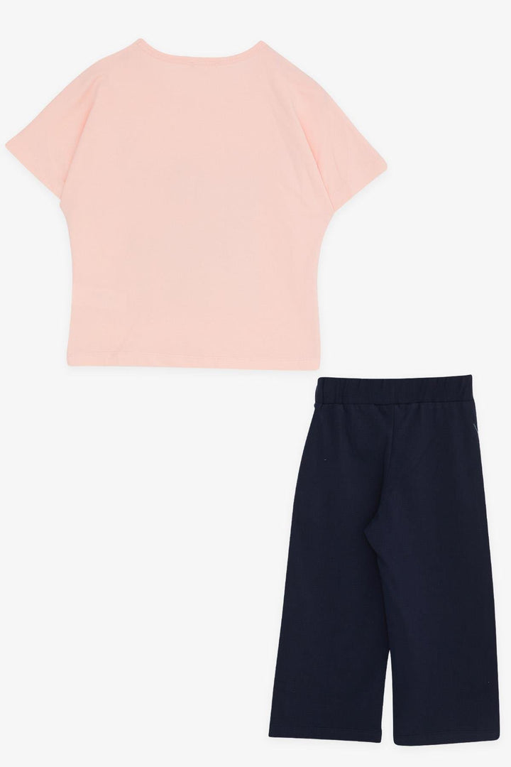 BRE Breeze Girl Child Capri Set with Friend Theme Sequins 62 Years, Powder - Aalst