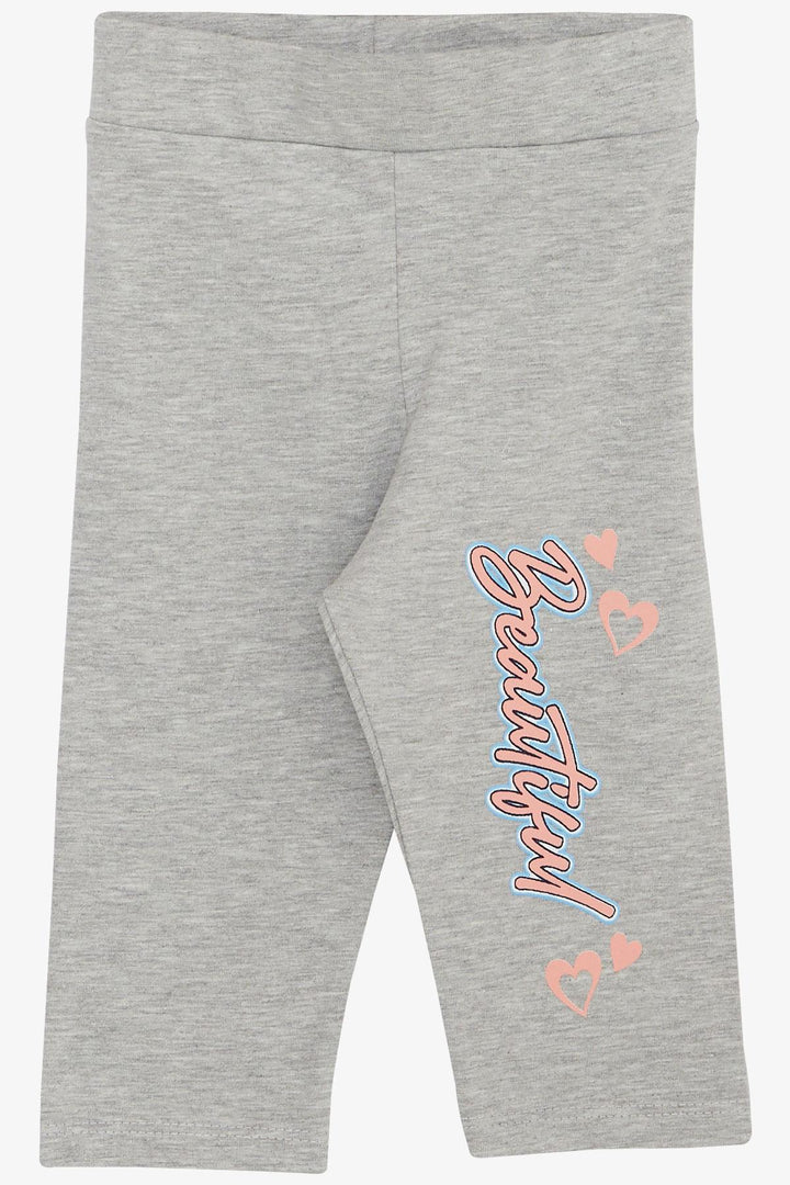 BRE Breeze Girl Child Capri Leggings Set Beautiful Girl Printed 1.5-5 Years, Powder - Ponce