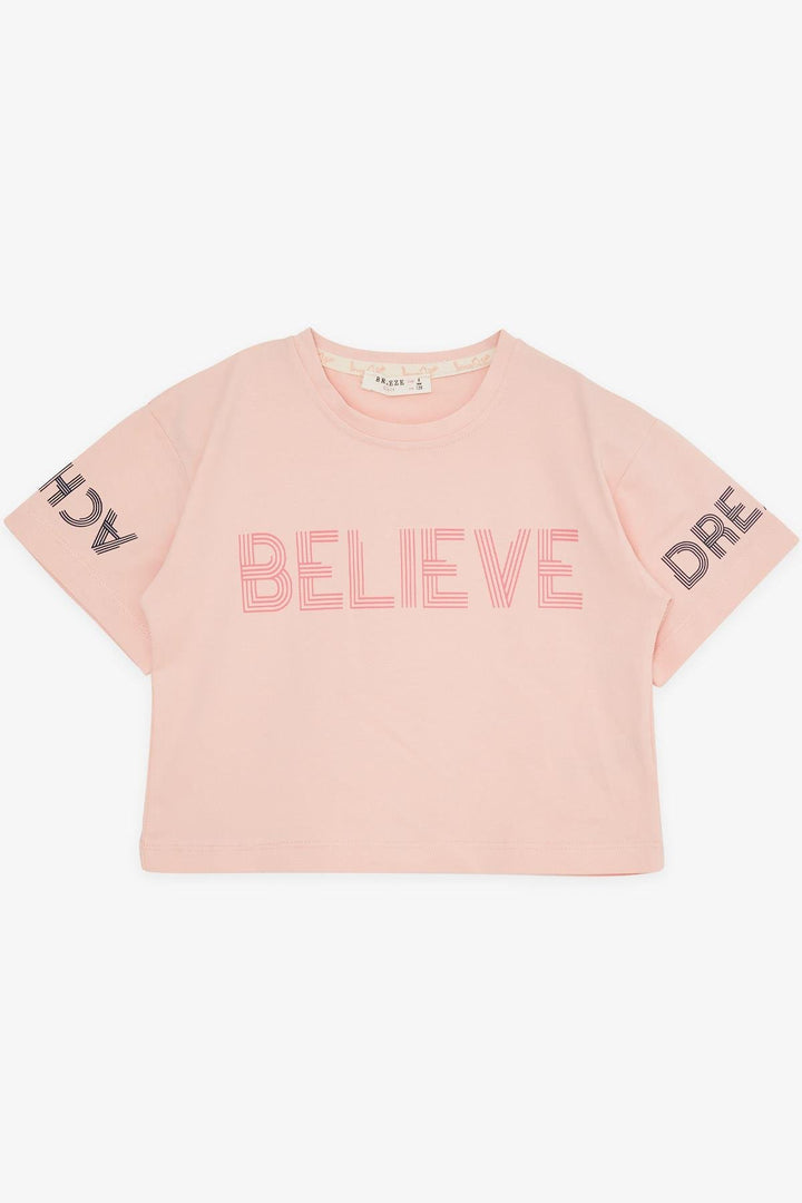 BRE Breeze Girl Child Capri Leggings Crop Set Printed Summer 82 Years, Salmon - Levallois-Perret