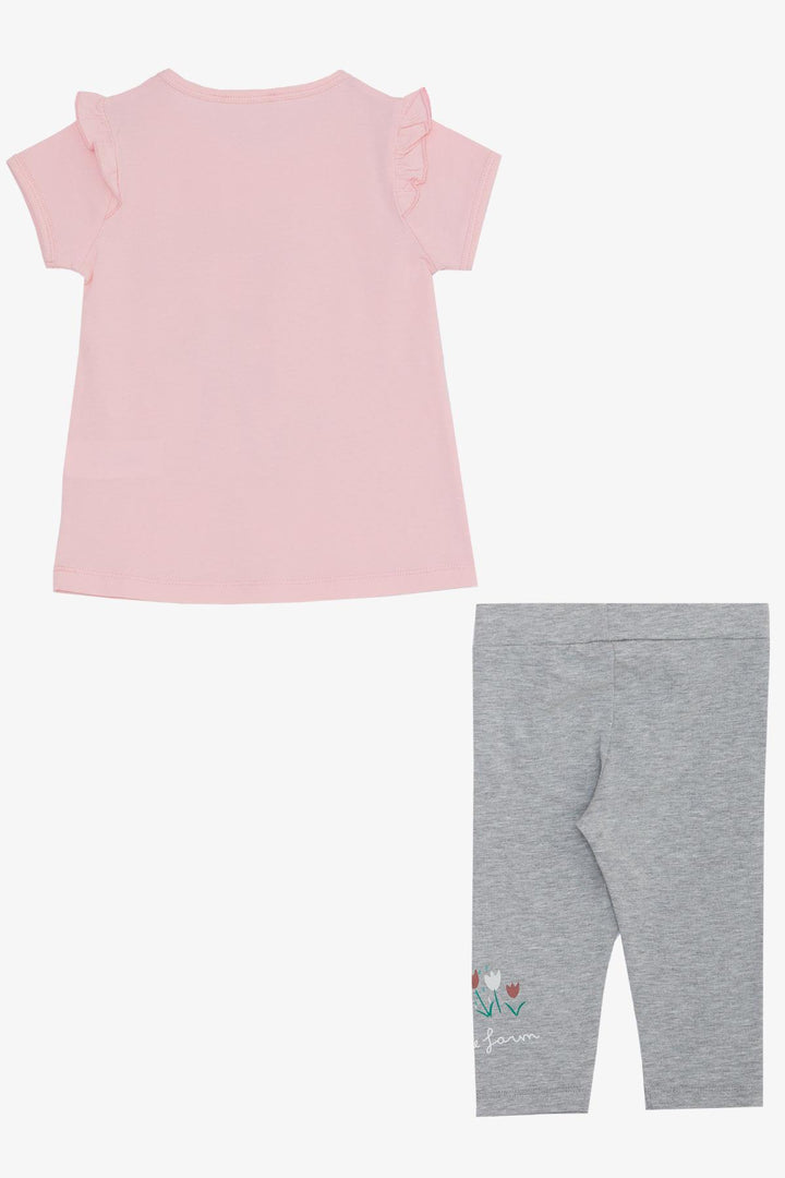 BRE Breeze Girl Child Capri Leggings Set Pair Girl Printed 1-4 Years, Pink - Vaudreuil-Dorion