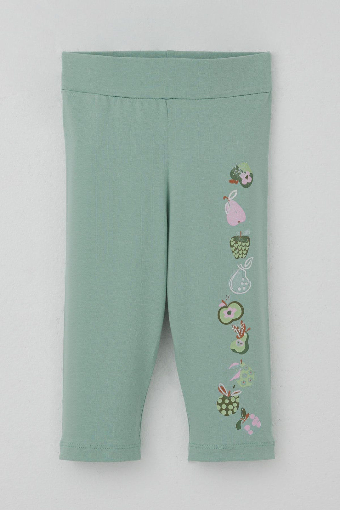 BRE Breeze Girl Child Capri Leggings Set Cute Fruits Printed 1.5-5 Years, Beige - Lyon