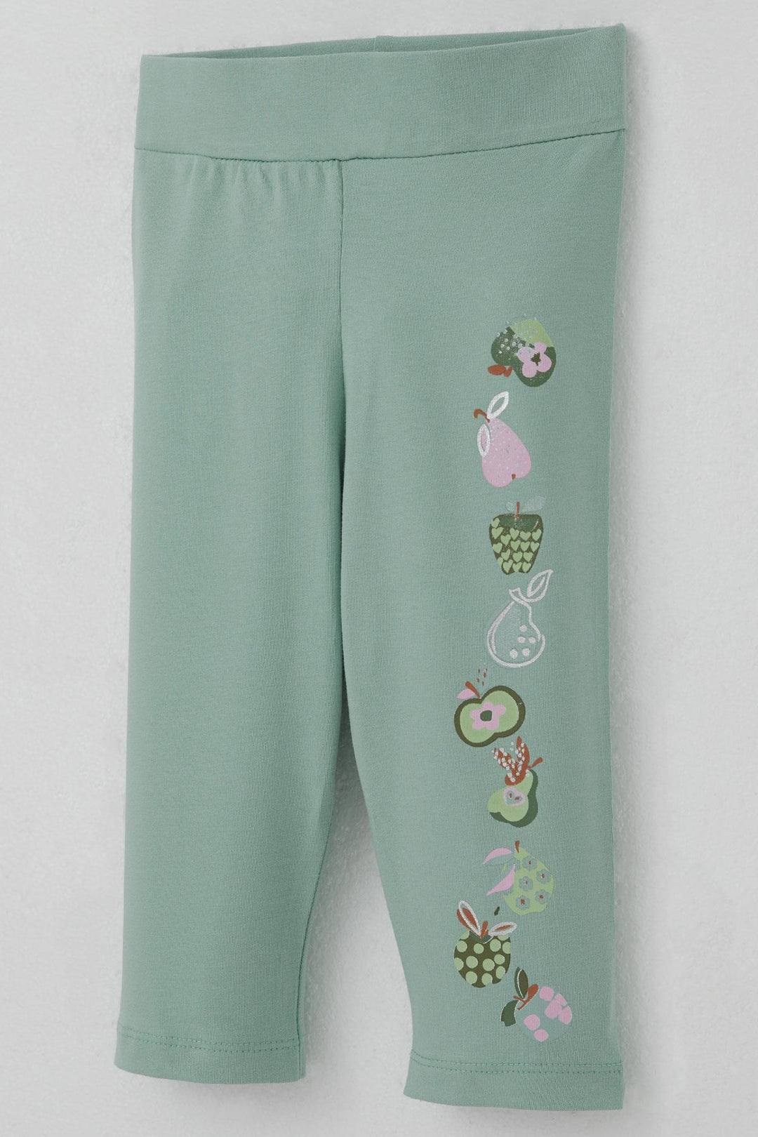 BRE Breeze Girl Child Capri Leggings Set Cute Fruits Printed 1.5-5 Years, Beige - Lyon
