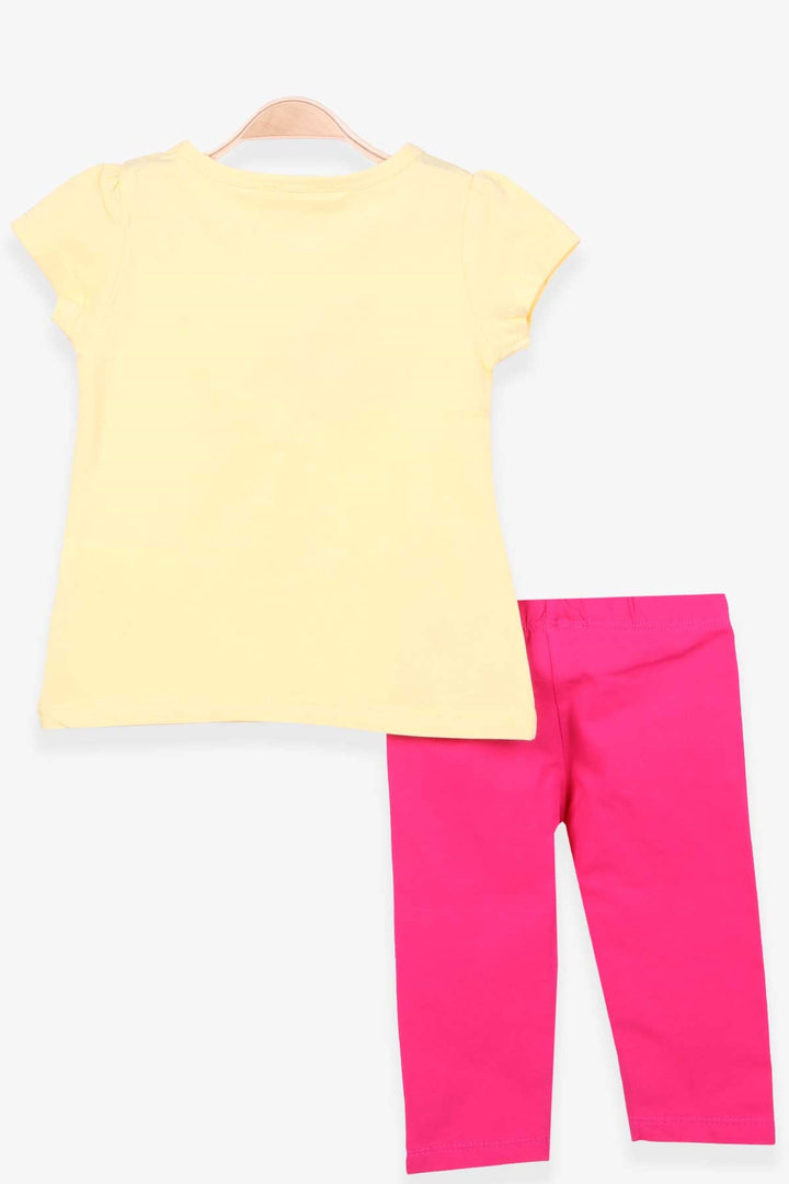 BRE Breeze Girl's Leggings Set with Rabbit Print, 2-6 Years, Yellow - Mahilyow