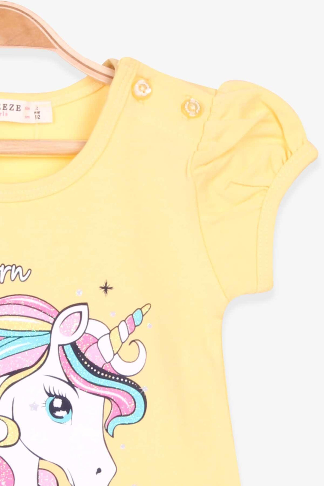BRE Breeze Girl Capri Leggings Set with Unicorn 2-6 Years, Yellow - Épinay-sur-Seine