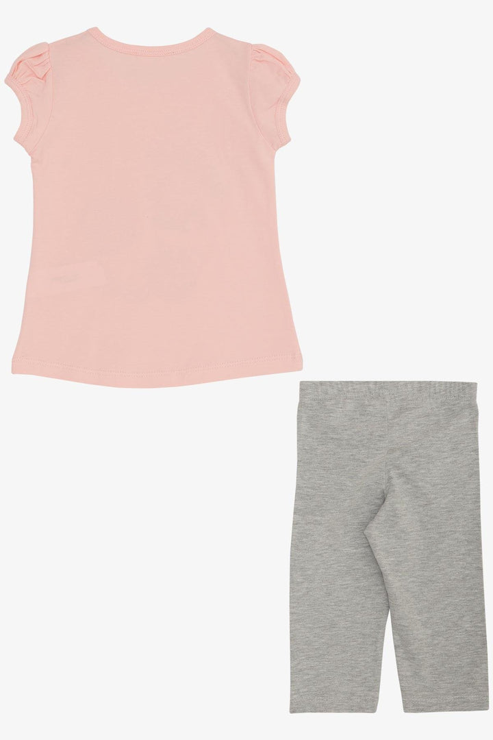 BRE Breeze Girl Capri Leggings Set with Cupcake Print Summer Themed, Pink, 1.5-5 Years - Heroica Ciudad de Tlaxiaco