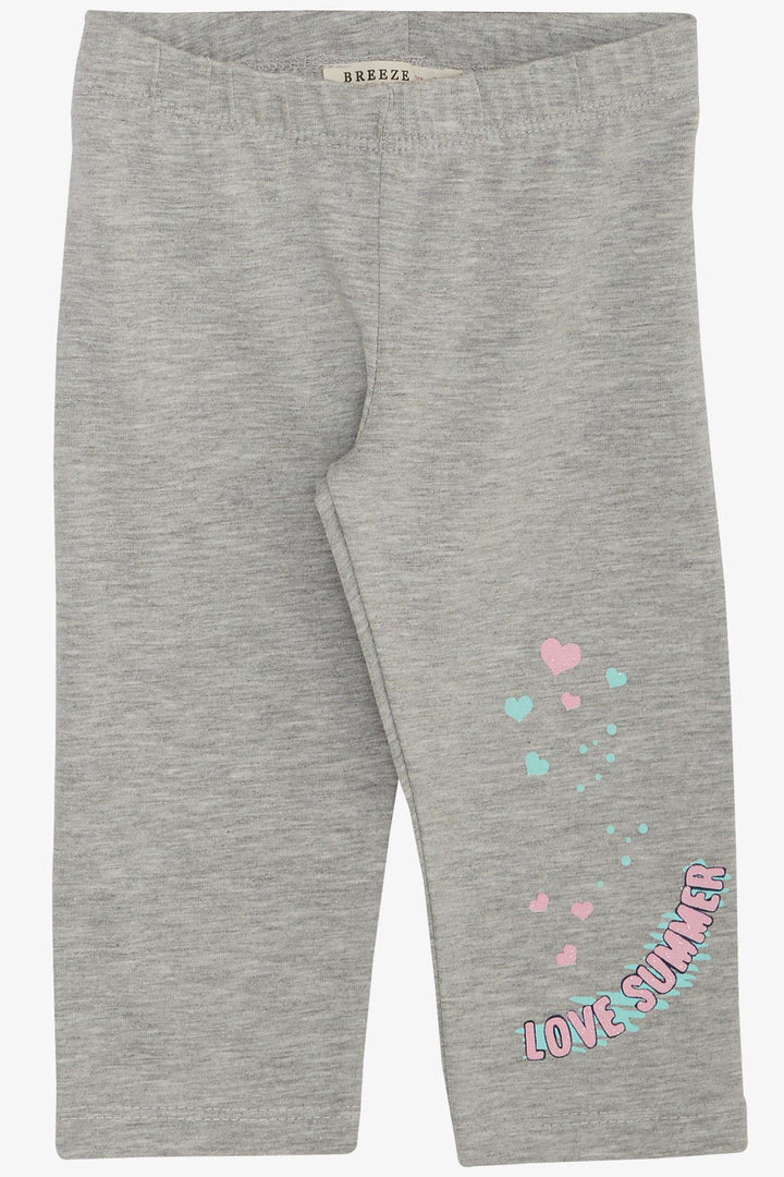 BRE Breeze Girl Capri Leggings Set with Cupcake Print Summer Themed, Pink, 1.5-5 Years - Heroica Ciudad de Tlaxiaco