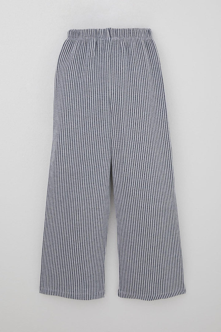 BRE Breeze Girl's Striped Pants with Drawstring Waistband Accessory Elastic Detailed 84 Years, Mixed Color - Ravenna