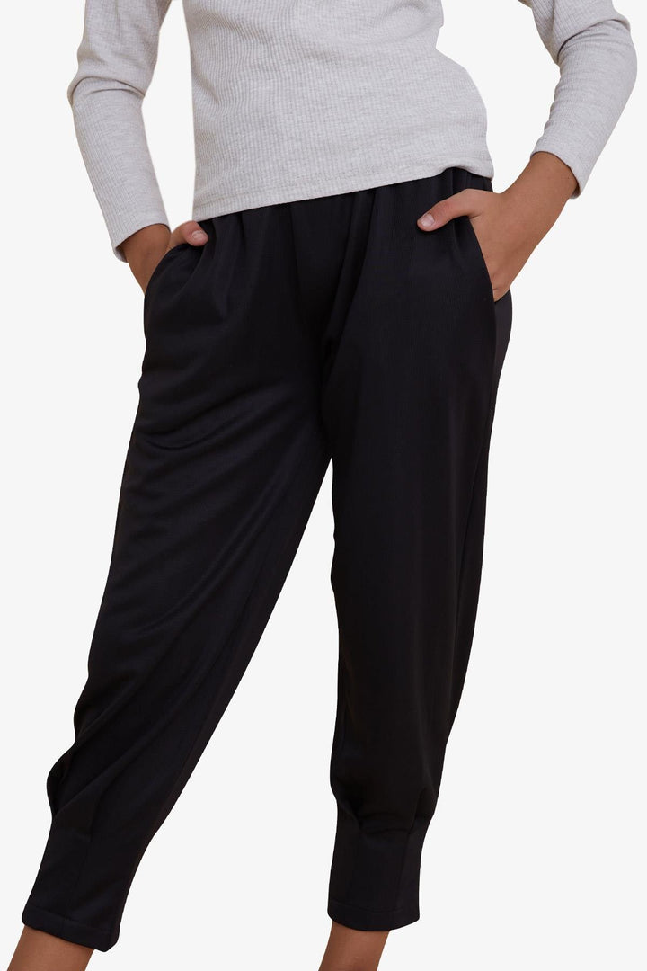 BRE Breeze Girl's Pants with Pleated Hem 94 Years, Black - Springfield