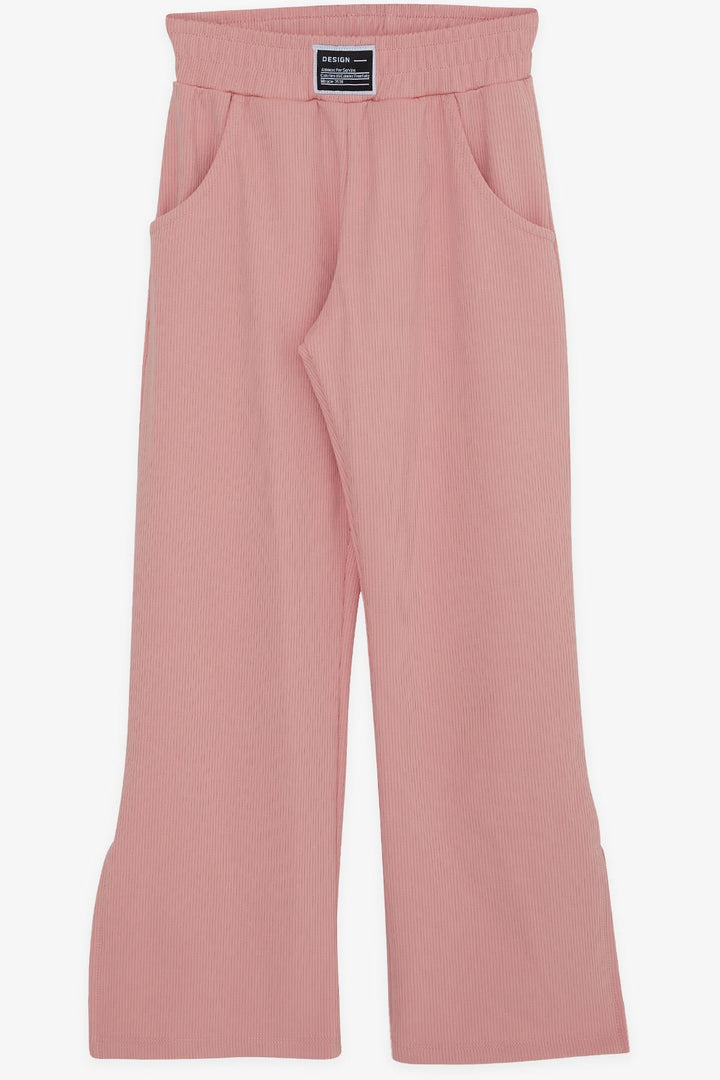 BRE Breeze Girl's Pants with Slits on the Hem, 84 Years, Salmon - Châtillon