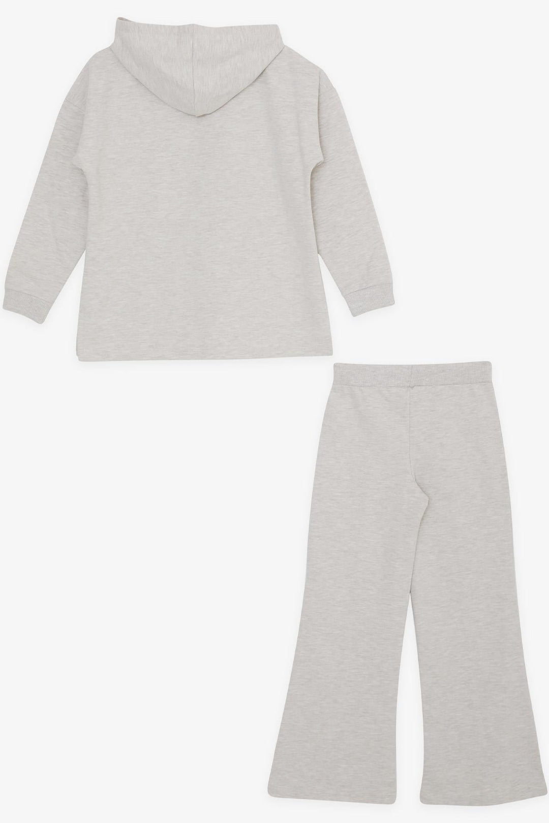 BRE Breeze Girl's Pantsuit with Printed Summer Slit 104 Years, Beige Melange - Homyel’