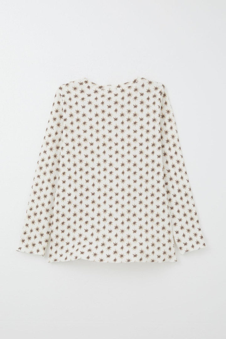 BRE Breeze Girl's Pyjama Set Patterned 4-8 Years, Ecru - Vitoria-Gasteiz