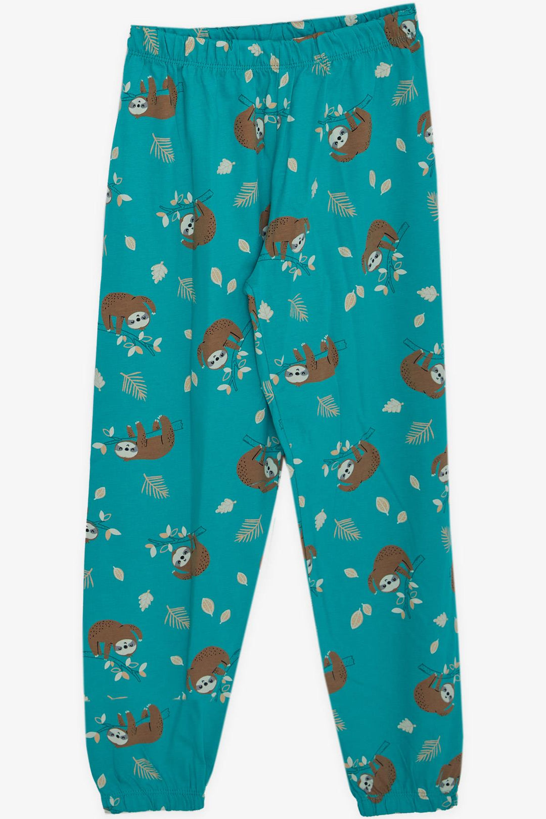 BRE Breeze Girl's Pyjama Set Lazy Animal Patterned 5-9 Years, Green - Milpitas