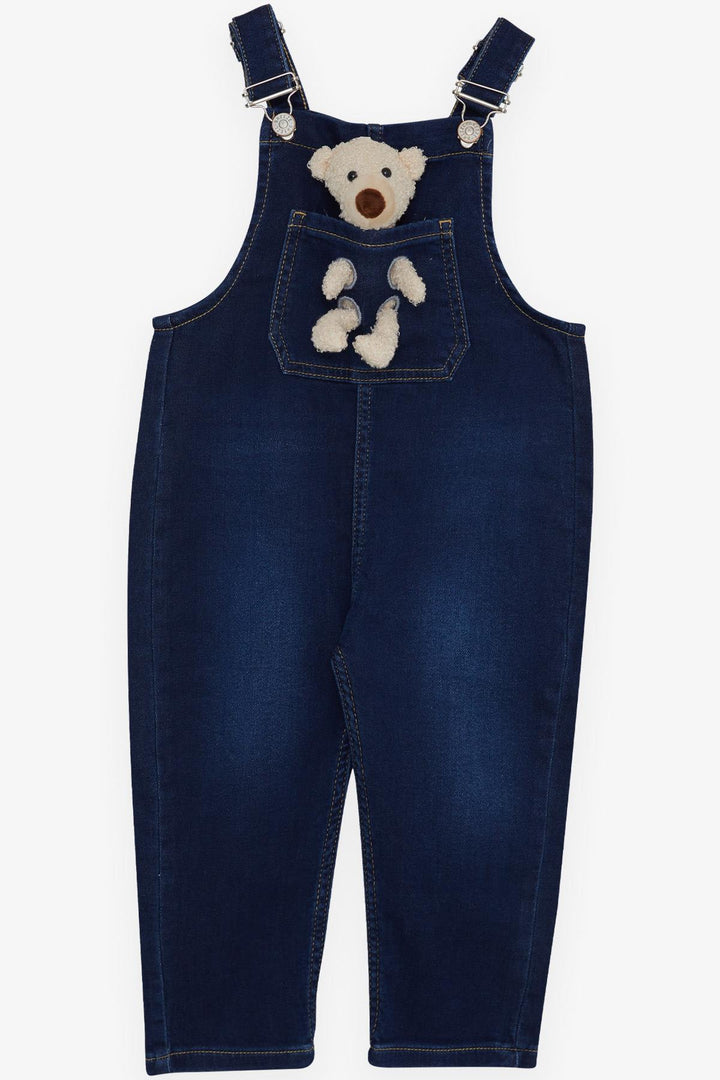 BRE Breeze Girl Child Overall Denim with Toy Accessories 1.5-5 Years, Navy Blue - Stevenage