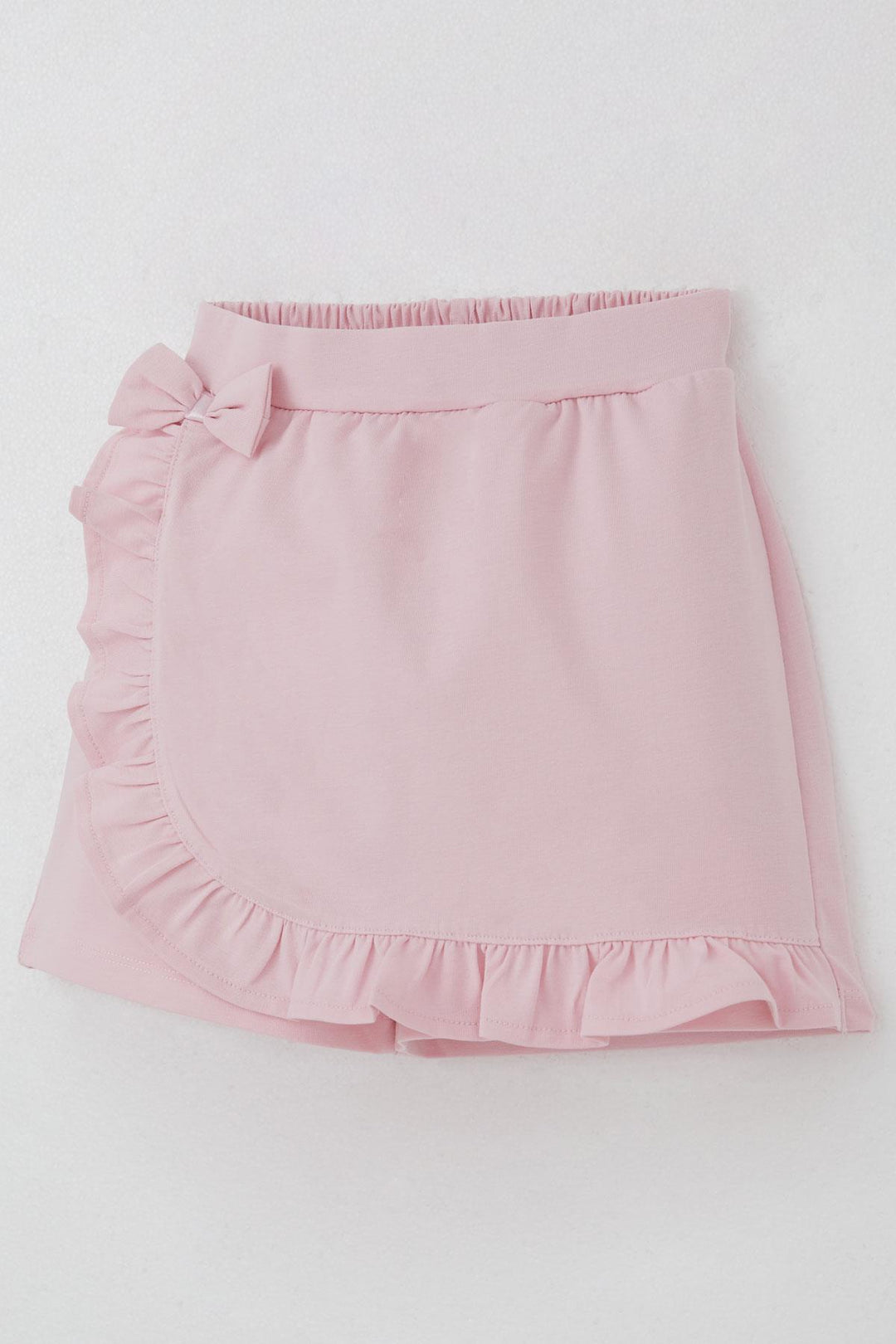 BRE Breeze Girl Child Shorts Skirt with Bow Accessory Frilly 60 Years, Pink - Konotop