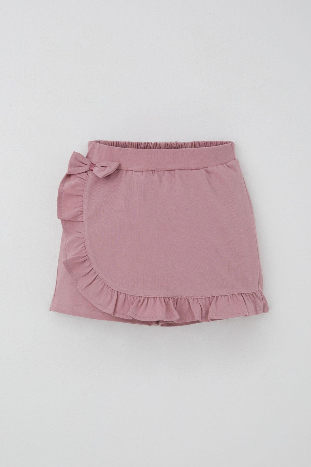 BRE Breeze Girl Child Shorts Skirt with Bow Accessory Frilly 60 Years, Rose Pink - Islip
