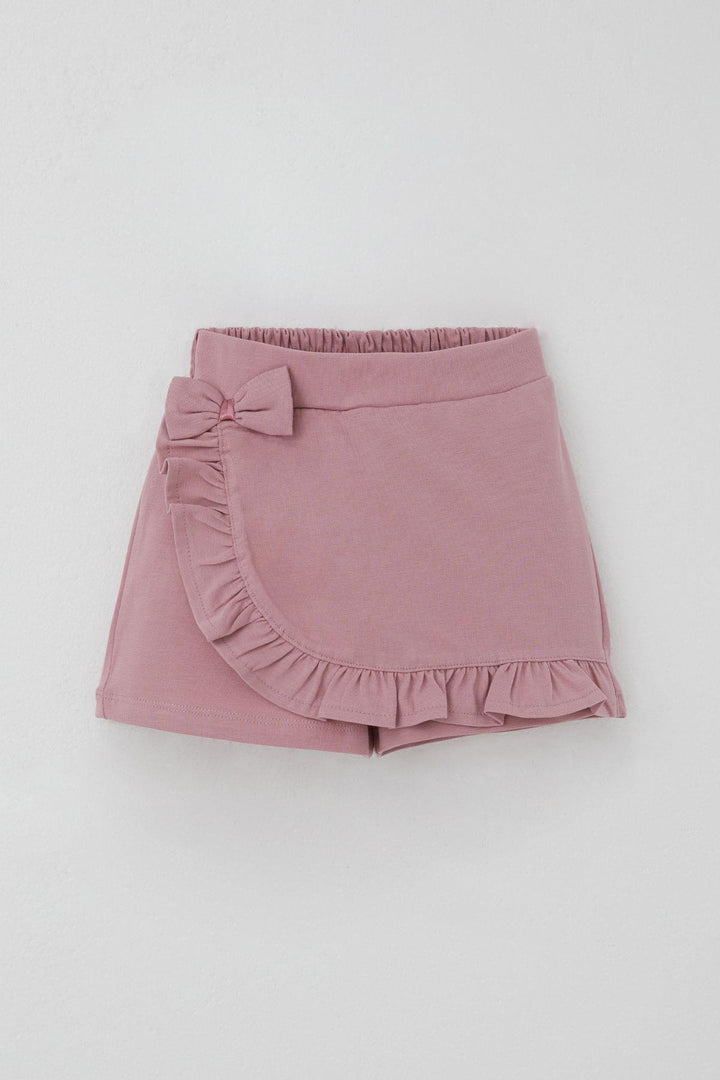 BRE Breeze Girl Child Shorts Skirt with Bow Accessory Frilly 3-8 Years, Rose Pink - Buena Vista Tomatlán