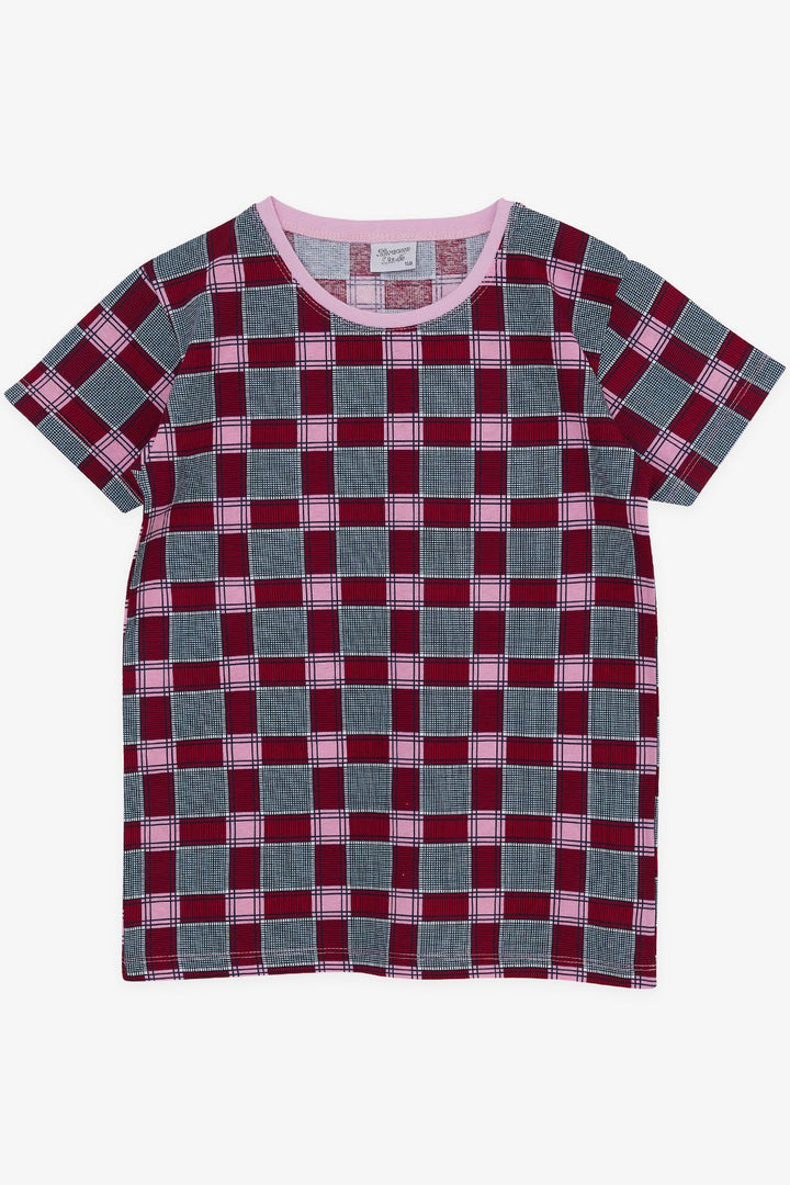 BRE Breeze Girl's Shorts Pajama Set Plaid Patterned 104 Years, Mixed Color - Chenalhó