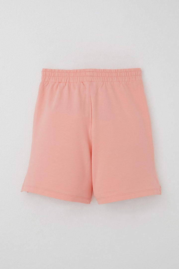 BRE Breeze Girl Child Shorts Set Knitted Flower Embroidered 62 Years, Beige - Irún